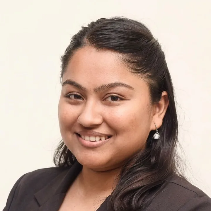 Kunjini Pariyar Pyasi, human rights lawyer, in a studio portrait.